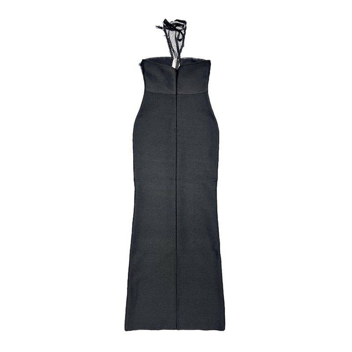 Bella Crystal Black Maxi Dress - Hot fashionista