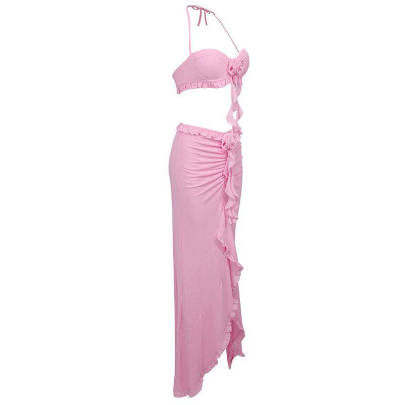 Jamilla Cup Strap Tops and Maxi Skirt Set - Hot fashionista