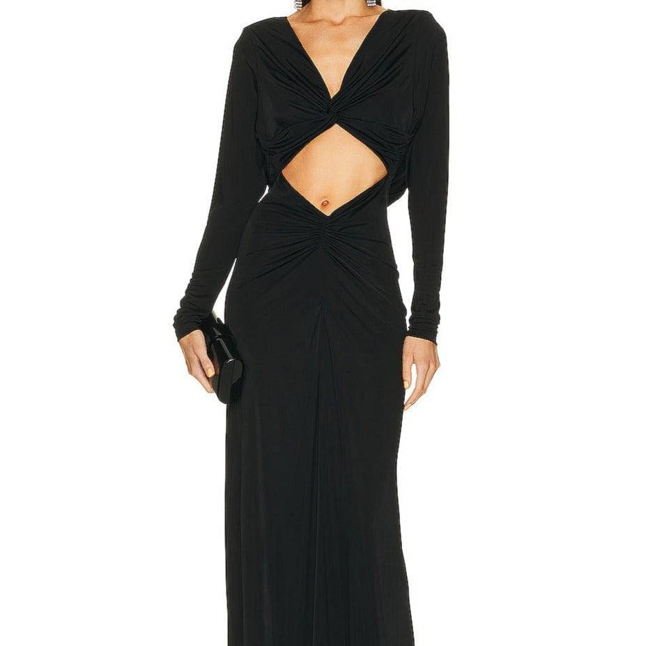 Lainie Cutout Long Sleeves Maxi Dress - Hot fashionista