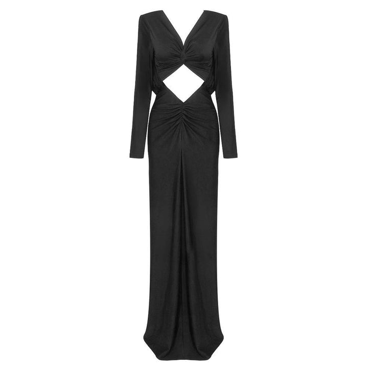 Lainie Cutout Long Sleeves Maxi Dress - Hot fashionista