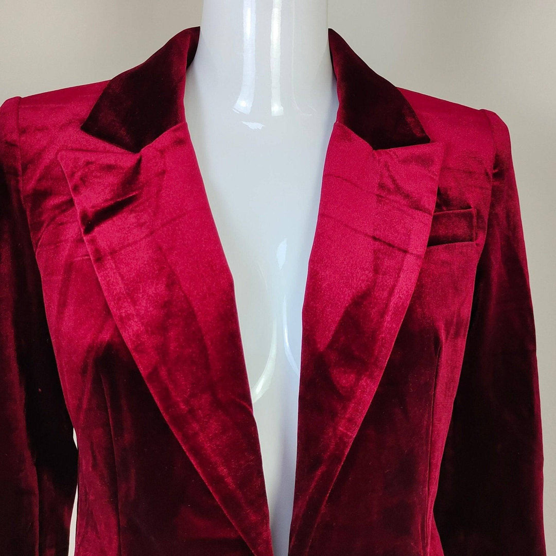 Viola Velvet Blazer Top & Flare Pants Set - Hot fashionista