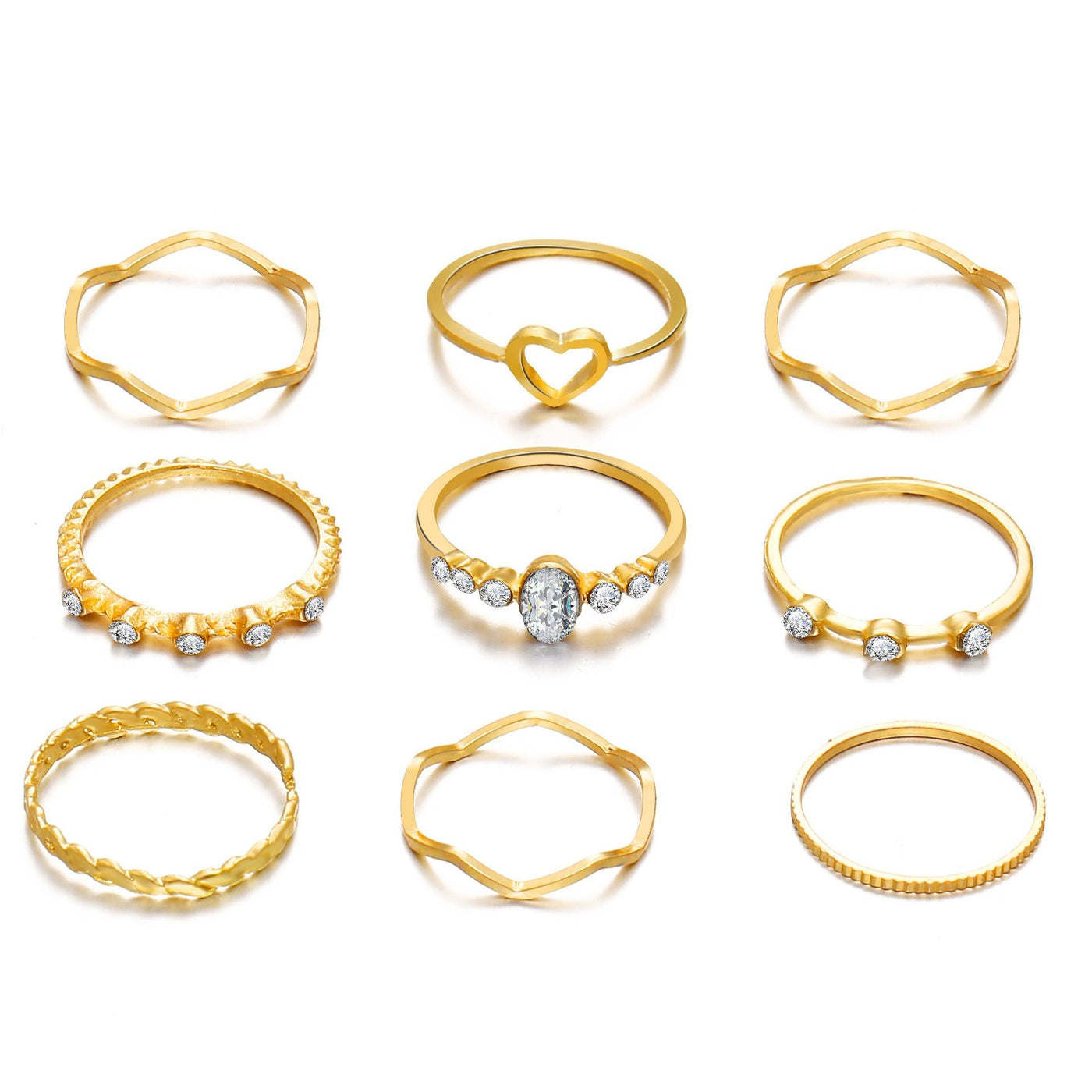 Blaire Assorted 8-pieces Rings Set