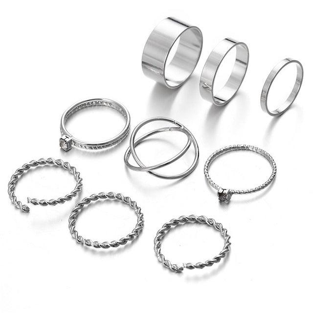 Blaire Assorted 8-pieces Rings Set