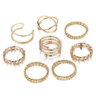 Blaire Assorted 8-pieces Rings Set