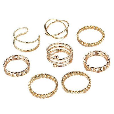 Blaire Assorted 8-pieces Rings Set