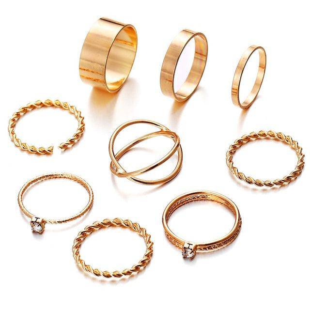 Blaire Assorted 8-pieces Rings Set