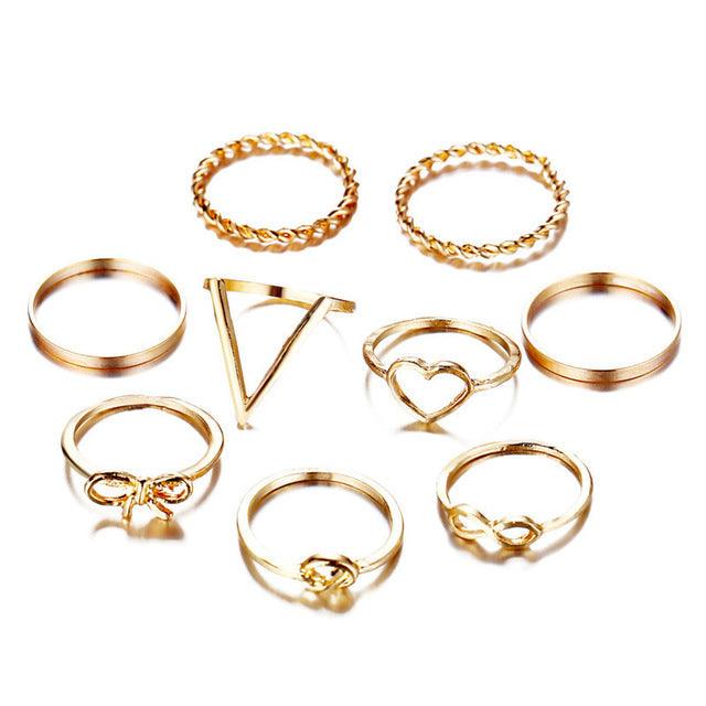 Blaire Assorted 8-pieces Rings Set