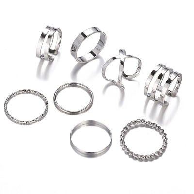 Blaire Assorted 8-pieces Rings Set