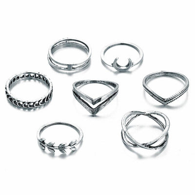 Juego de anillos surtidos Blaire de 8 piezas 