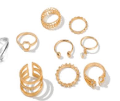 Blaire Assorted 8-pieces Rings Set