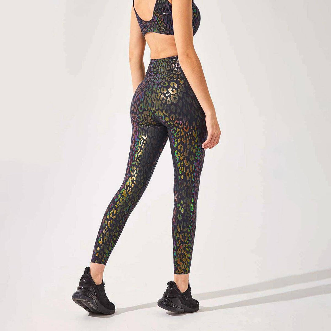 Makena Inky Leopard Print Sports Set - Hot fashionista