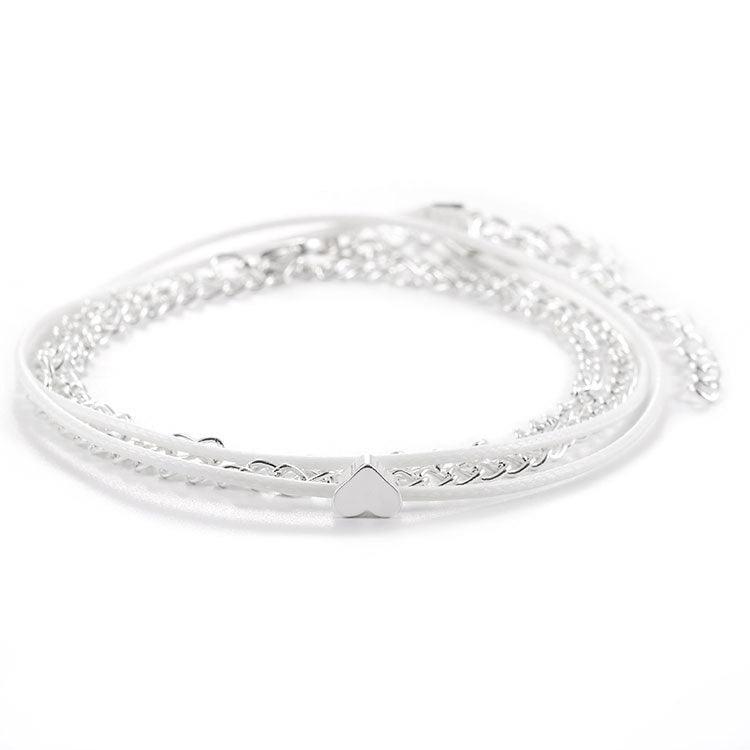 Esmee Silver Anklet Set