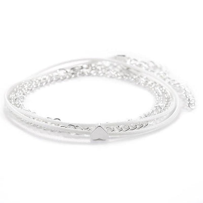 Esmee Silver Anklet Set