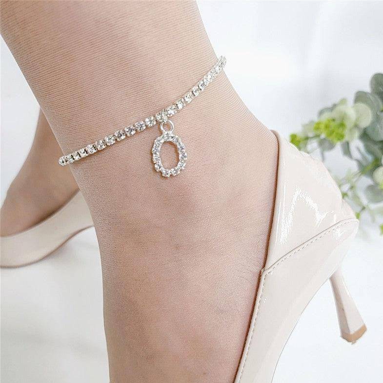 Belle Letter Print Anklet