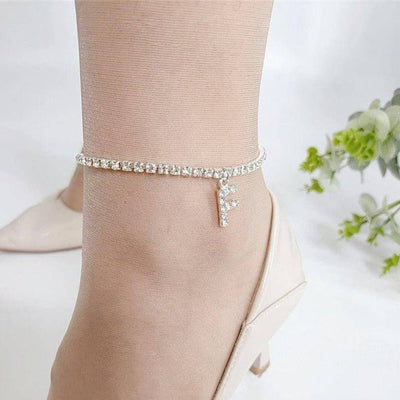 Belle Letter Print Anklet