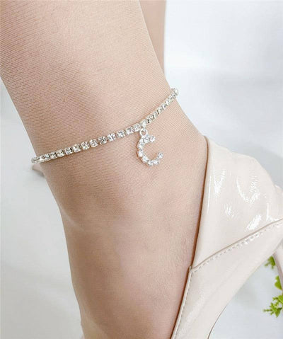 Belle Letter Print Anklet