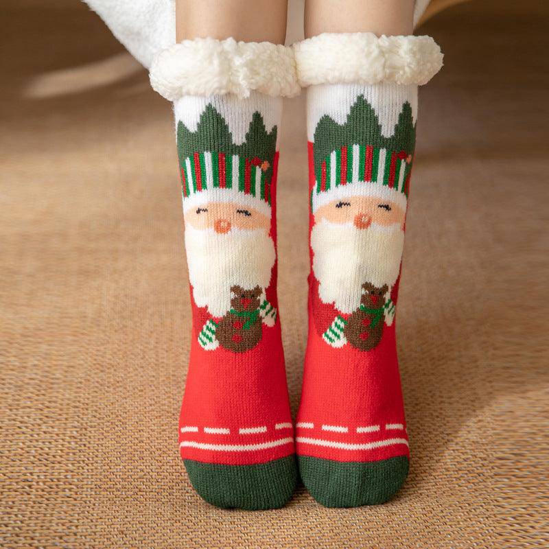 Cotton Charlotte Santa Christmas Socks