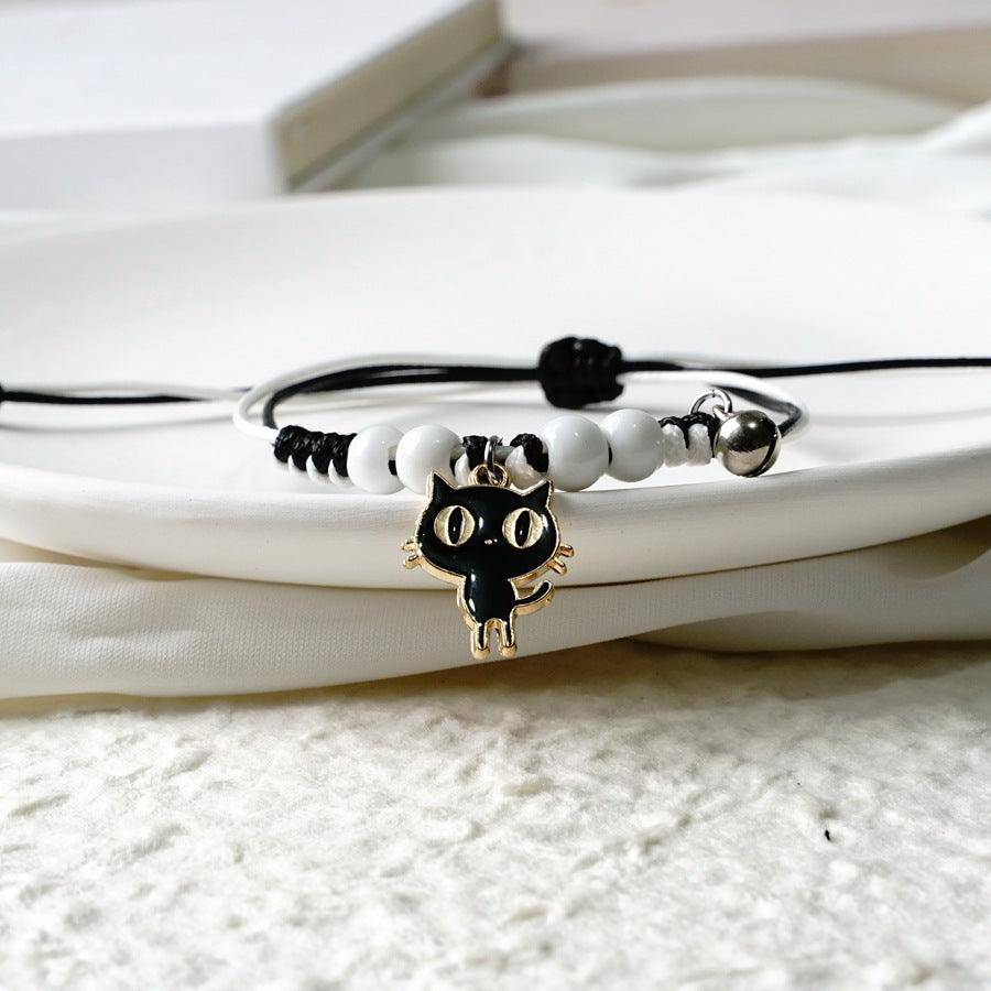 Pulsera ajustable con cuentas de gato Cynthia