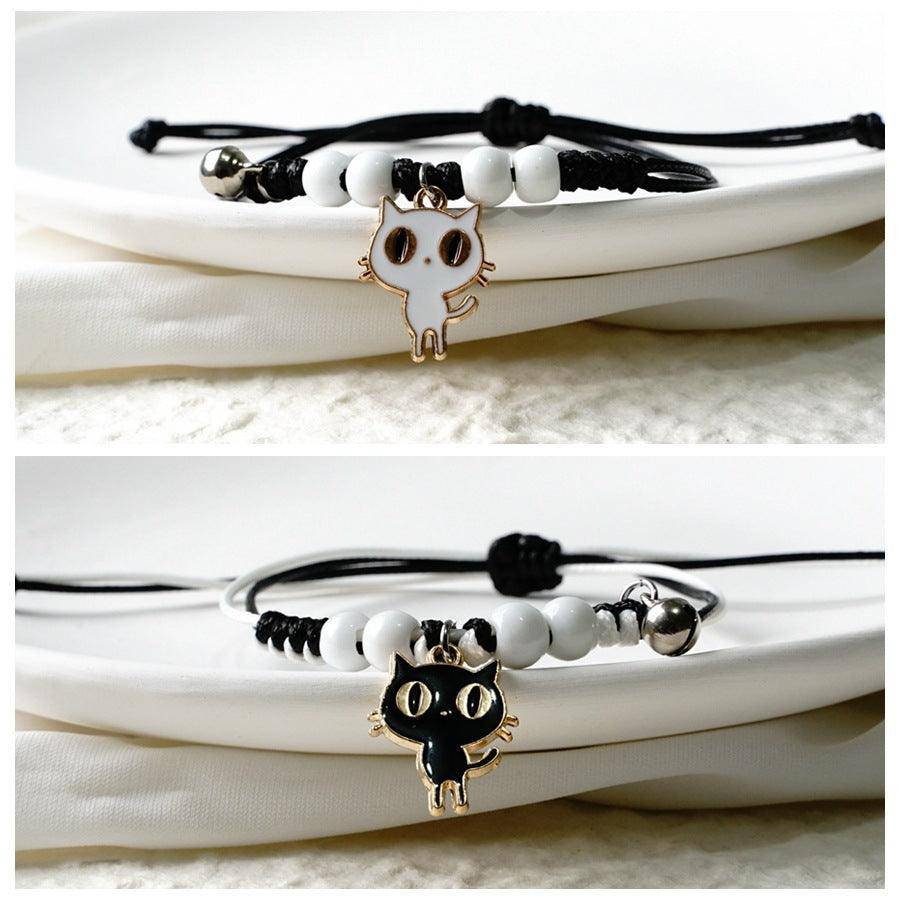 Pulsera ajustable con cuentas de gato Cynthia