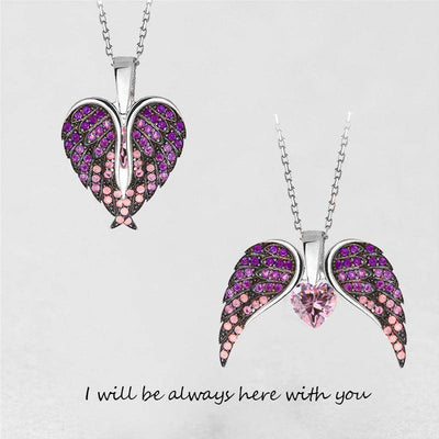 Jessica Crystal Wing Pendant Necklace