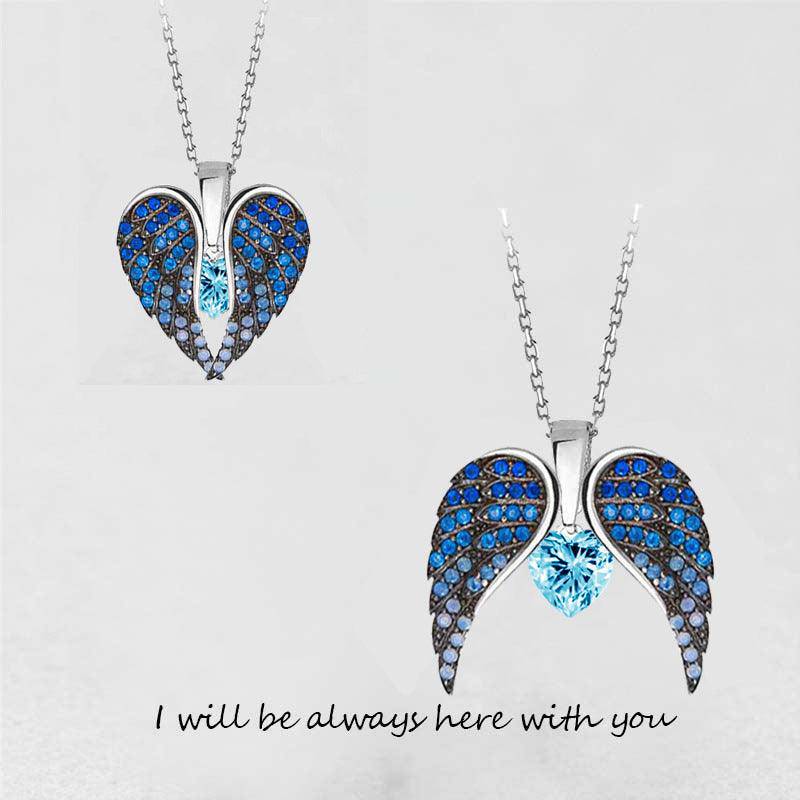 Jessica Crystal Wing Pendant Necklace