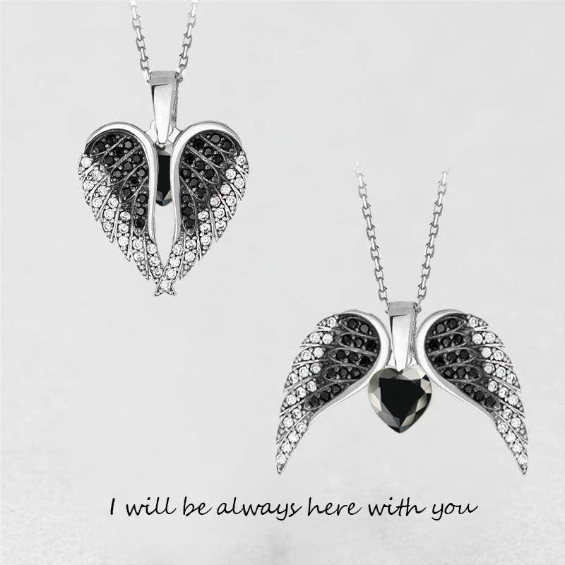 Jessica Crystal Wing Pendant Necklace