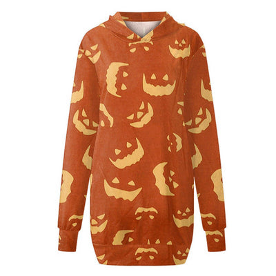 Valerie Allover Print Oversized Pullover Top