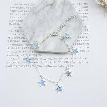 Chelsy Luminous Blue Star Anklet