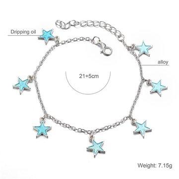 Chelsy Luminous Blue Star Cheville