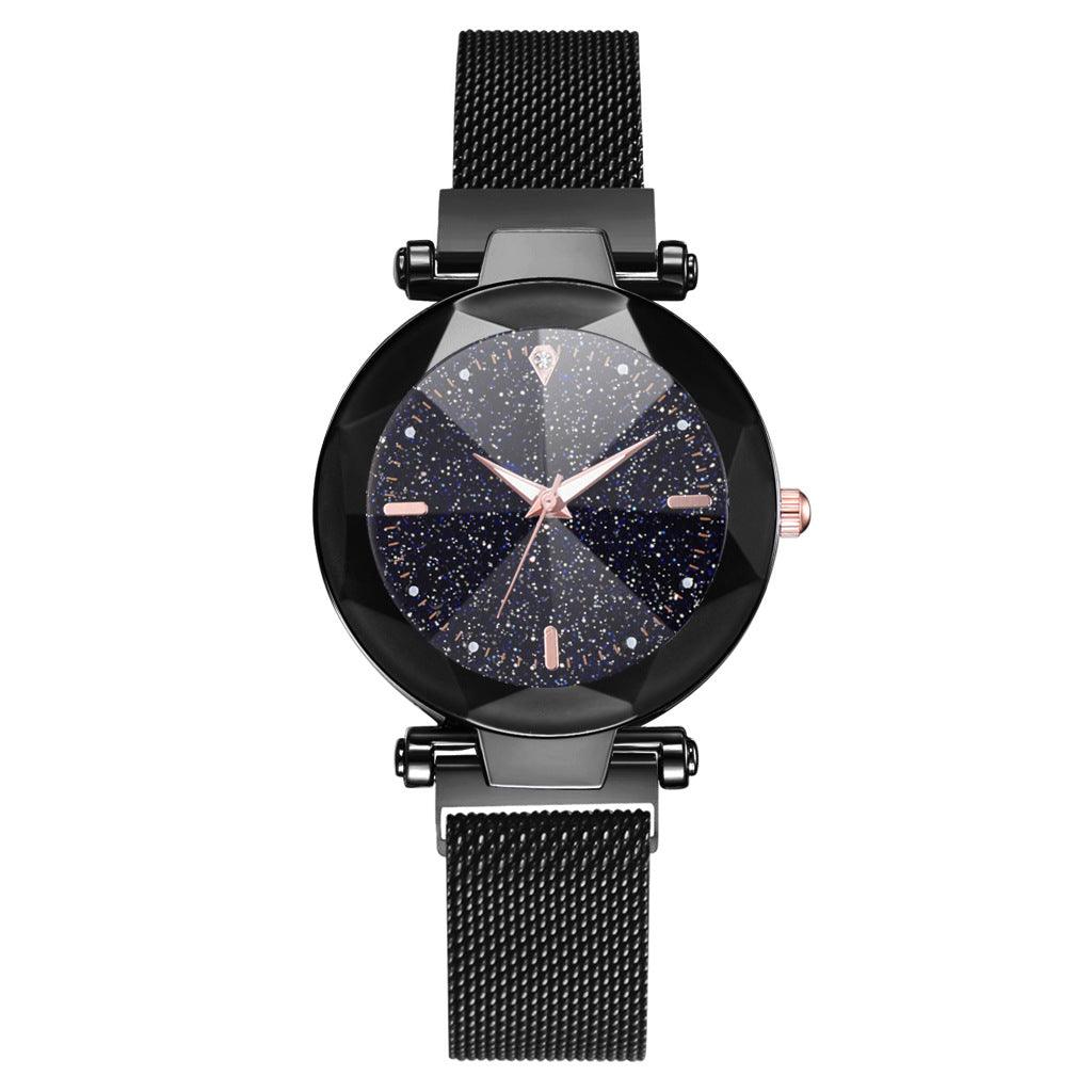 Reloj de acero de lujo Elena Starry Sky 