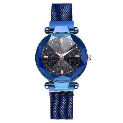 Reloj de acero de lujo Elena Starry Sky 