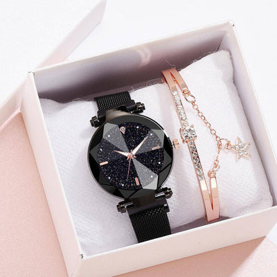 Elena Luxury Starry Sky Steel Watch