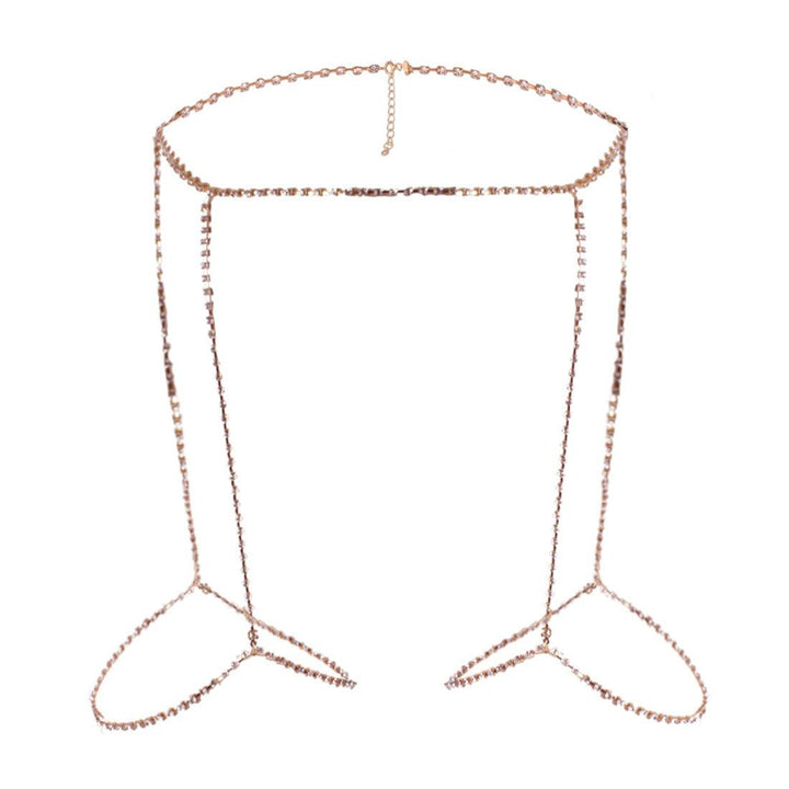 Lottie Crystal Link Waist Leg Body Chain Accessory - Hot fashionista