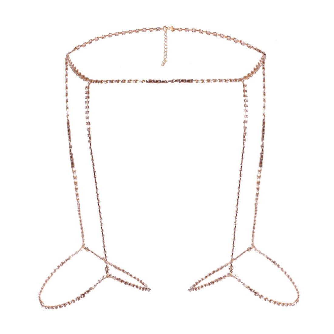 Lottie Crystal Link Waist Leg Body Chain Accessory