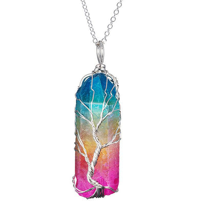 Frona Multi-color Hexagonal Necklace