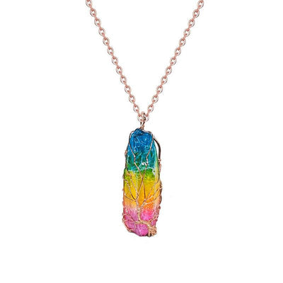 Frona Multi-color Hexagonal Necklace