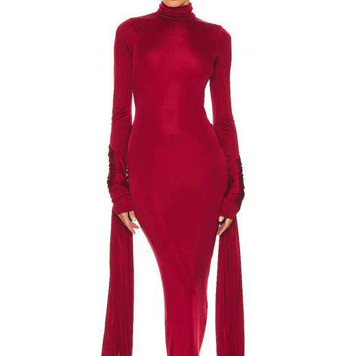 Laney Turtleneck Long Sleeve Bodycon Dress - Hot fashionista