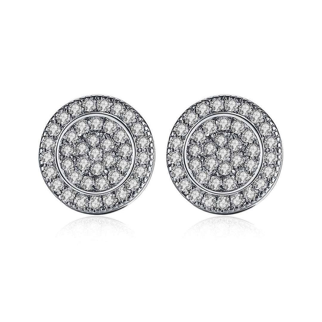 Quin Round Zirconia Earrings - Hot fashionista