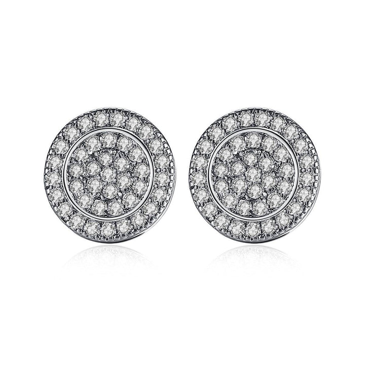 Quin Round Zirconia Earrings - Hot fashionista