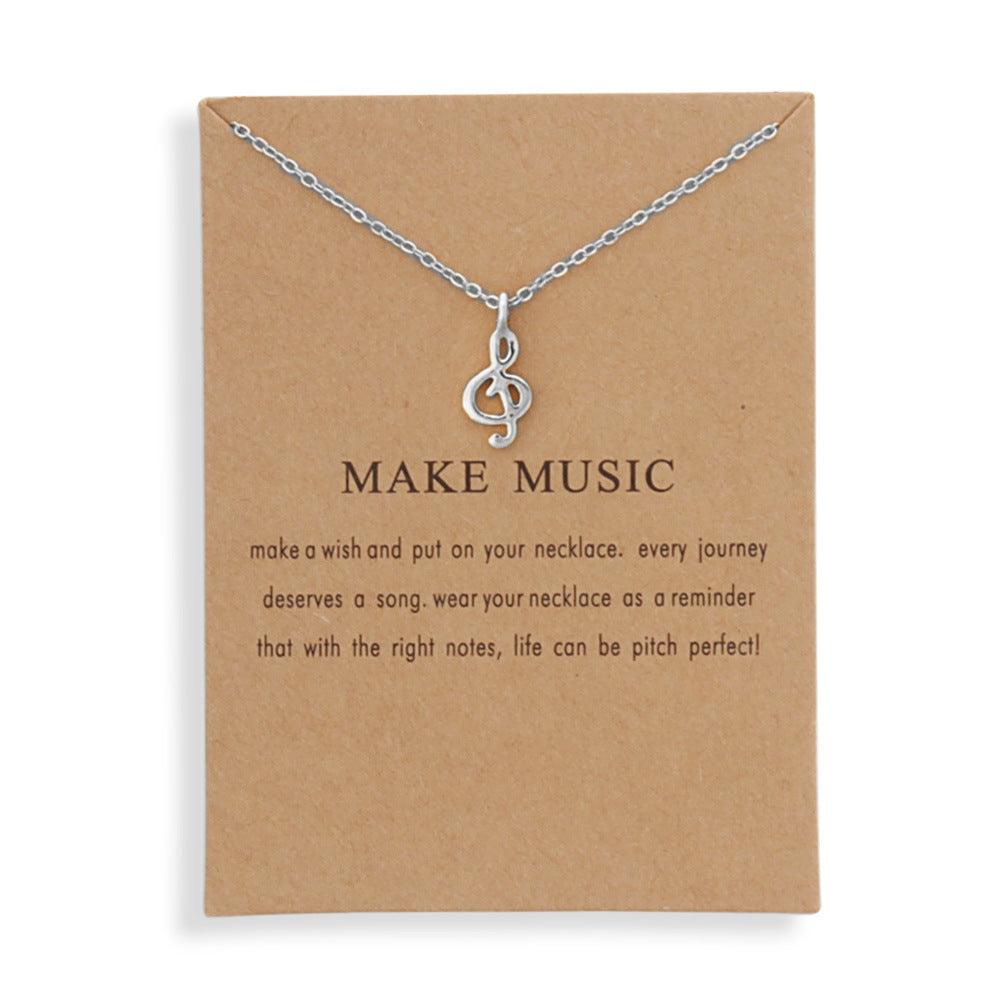 Collier pendentif note de musique Gabby