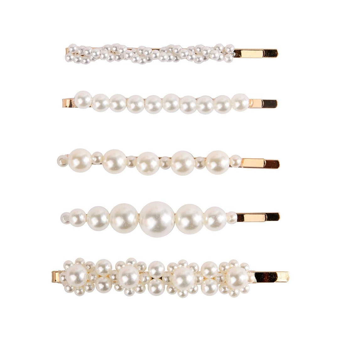 Mackenzie Pearl-Embellished Hair Pin Clip Set - Hot fashionista