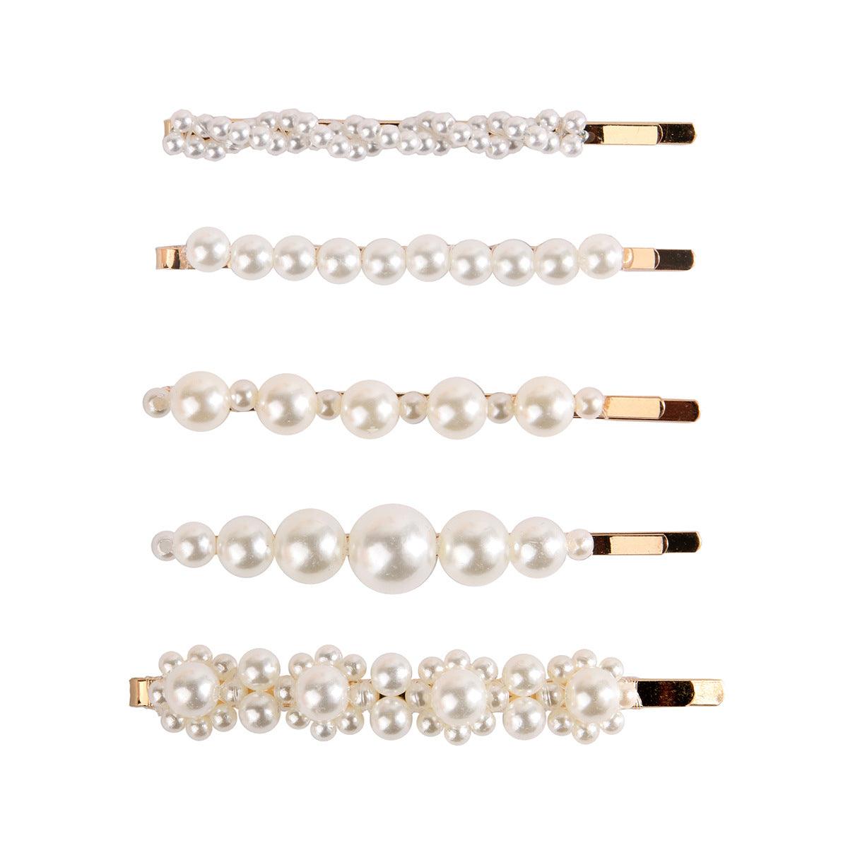 Mackenzie Pearl-Embellished Hair Pin Clip Set