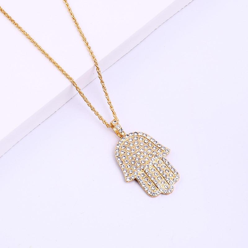 Mysie Hamsa Pendant Necklace - Hot fashionista