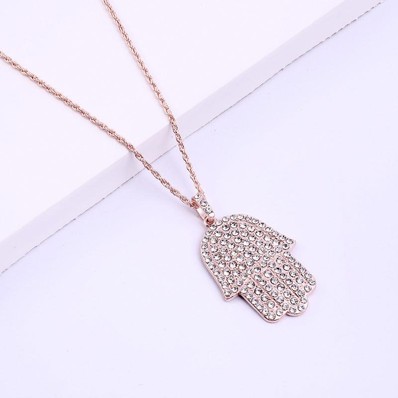 Mysie Hamsa Pendant Necklace - Hot fashionista