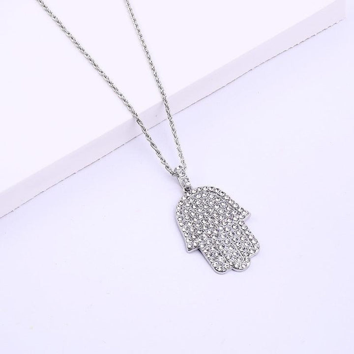 Mysie Hamsa Pendant Necklace - Hot fashionista