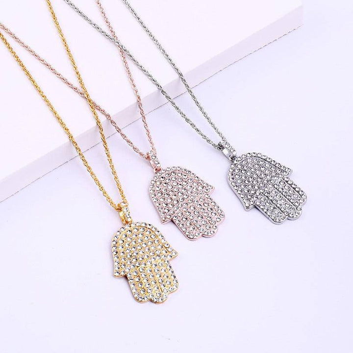 Mysie Hamsa Pendant Necklace - Hot fashionista