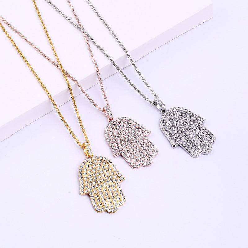 Collier pendentif Mysie Hamsa 