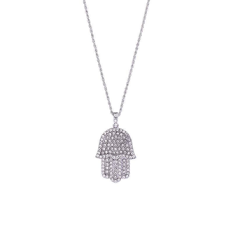 Mysie Hamsa Pendant Necklace - Hot fashionista