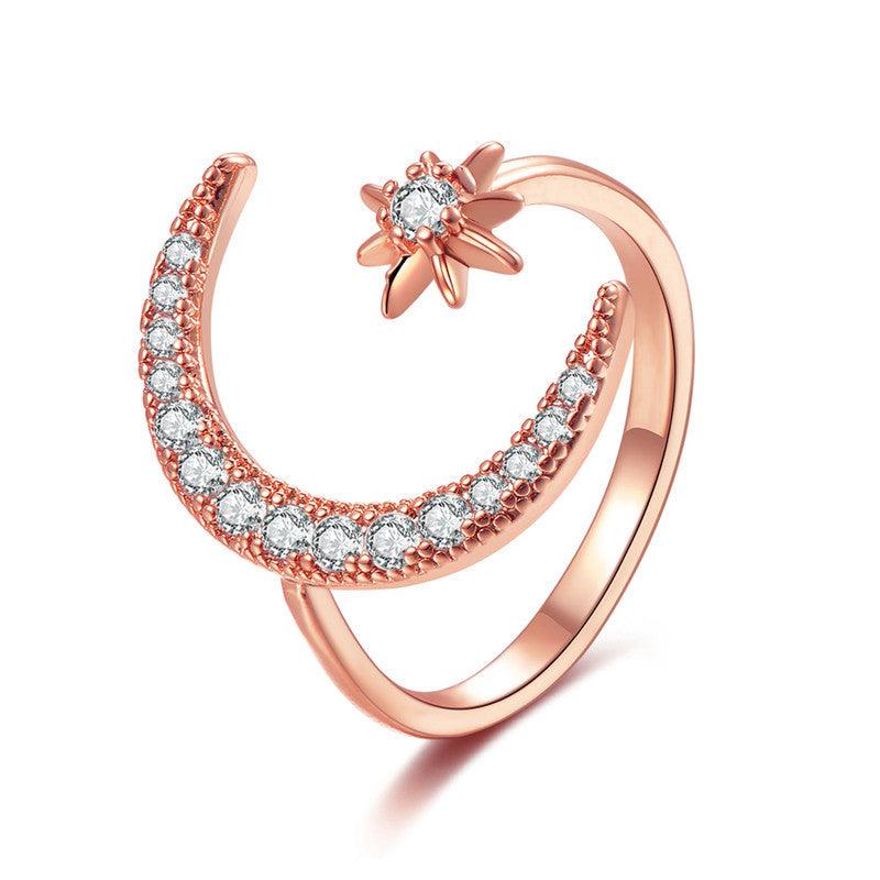 Joss Moon Star Micro Zircon Ring