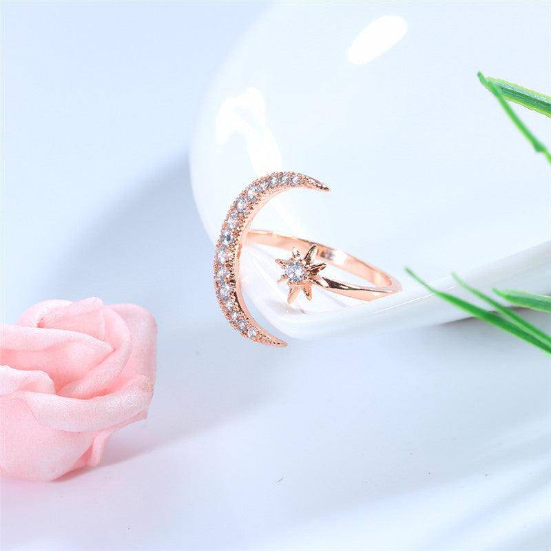 Bague Joss Moon Star Micro Zircon 